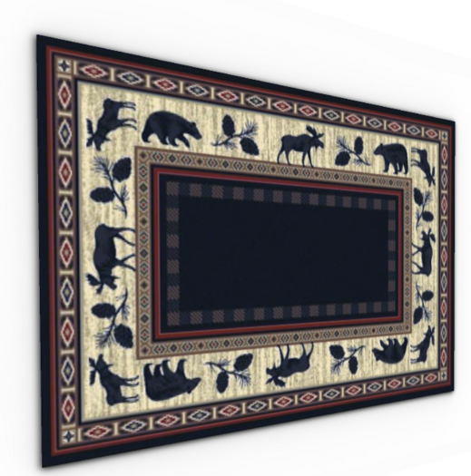 Lodge Rug - Southwest Bear and Moose
