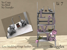 Love Wedding Rings ladder By Snuggles