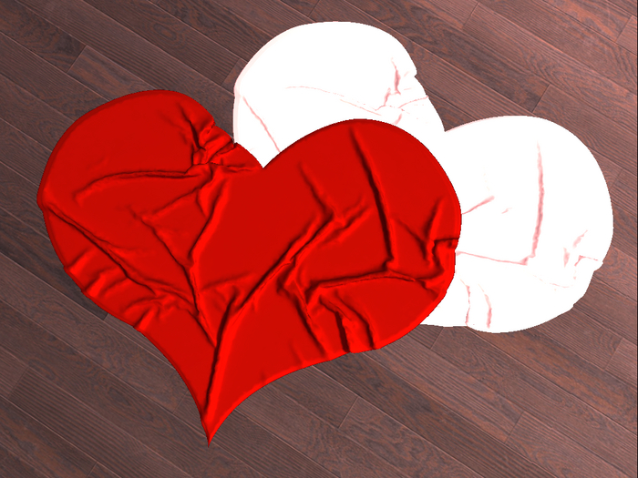(GIFT!) - Witchy lil Things - V'day Red & White Heart Rugs