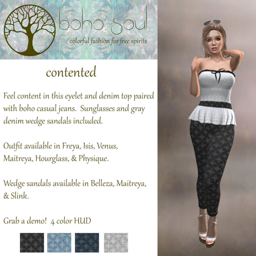 (BSB) Contented - All Colors - Boho Soul