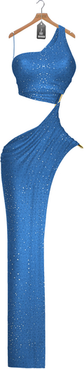 JF Design - Rosie Dress - Shiny Blue