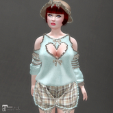 * Antoinette * Blue & Brown Outfit * 