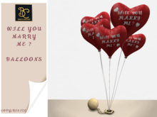 BMC3944 -WILL YOU MARRY ME BALLOONS - TOUCH TO RESIZE