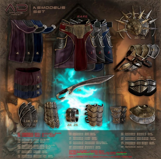 03 - [AD] - Asmodeus - Skirt - Blue - RARE