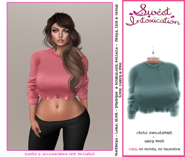::Sweet Intoxication:: Chole Sweatshirt - Grey Mist