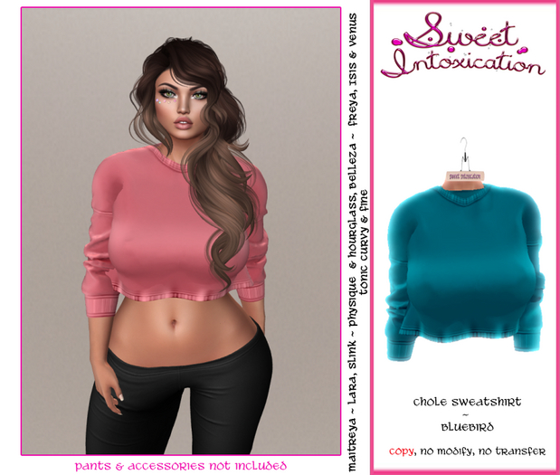 ::Sweet Intoxication:: Chole Sweatshirt - Bluebird