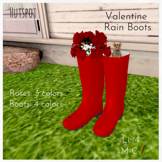 Valentine Rain Boots 