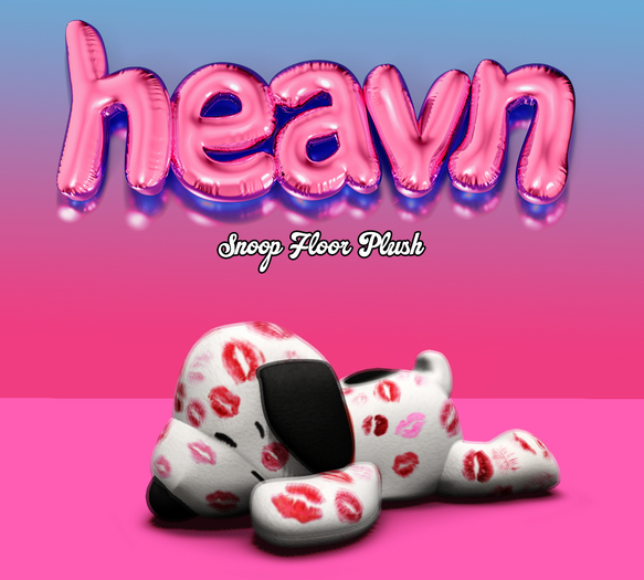 *i/hvn. snoop floor plush. kissy. GIFTABLE!