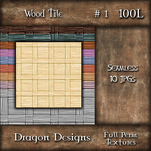 Dragon Designs Seamless Wood Tile Textures - 1