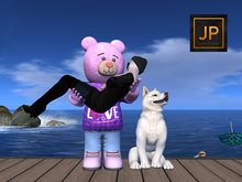 1 DUST: my animesh bear - pink RARE