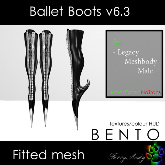 Furry Andy - Ballet Boot's v6.3 - Legacy Meshbody (m)
