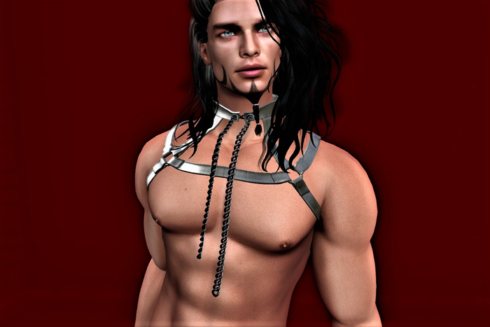 Silver Harness with Chain Belleza