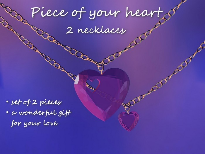 VV Necklace No.1 - Piece of your heart