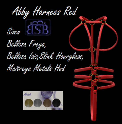 [BB's] Abby Harness Red
