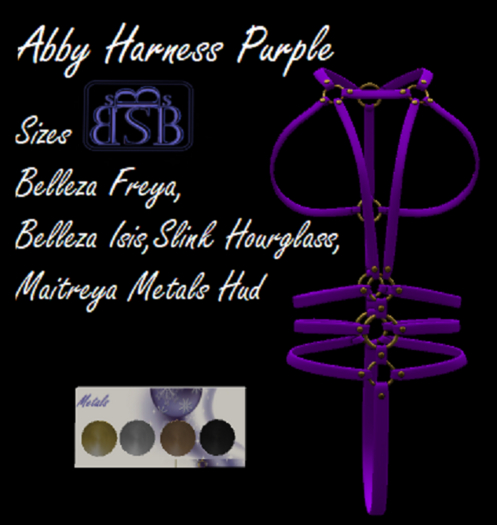 [BB's] Abby Harness Purple
