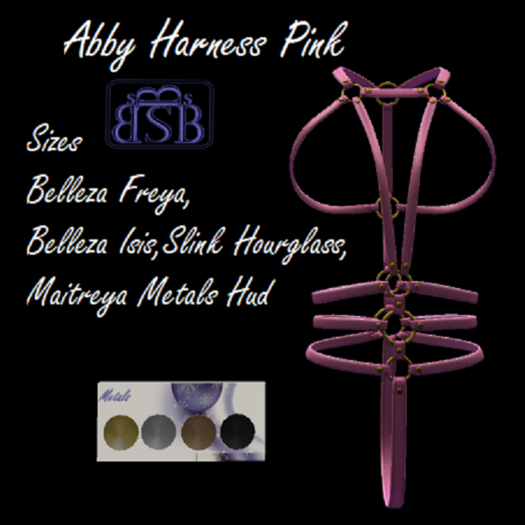 [BB's] Abby Harness Pink