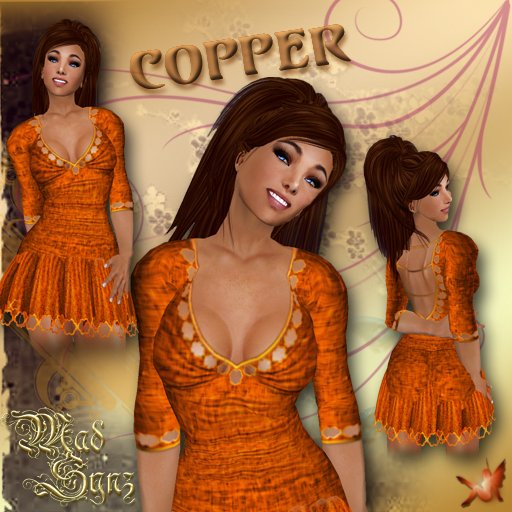 Copper T dress