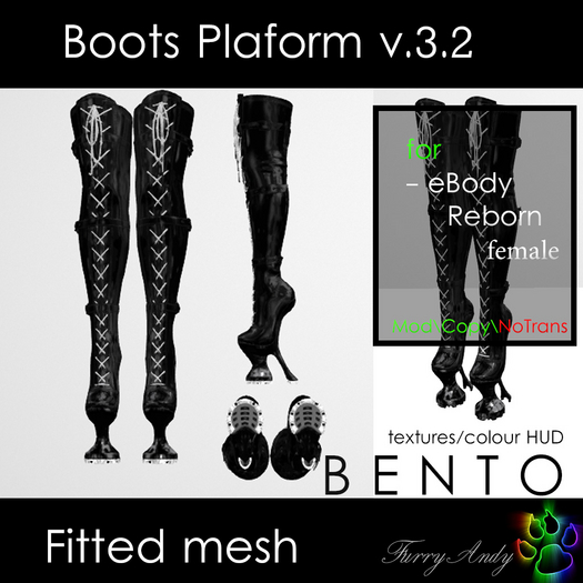 DEMO - Furry Andy - Boots Platform v3.2 - eBody Reborn