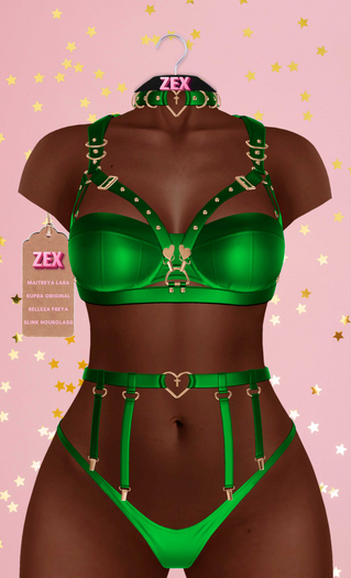 Love Harness lingerie _ Emerald