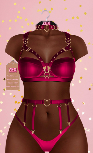 Love Harness lingerie _ Fuchsia
