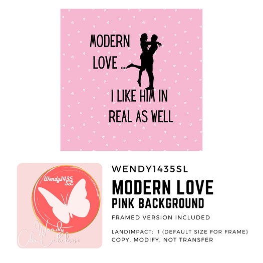 Valentine ! -- Modern Love Quote Pink -- Texture and Frame 