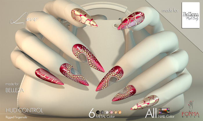[FORMANAILS] NAILS for Belleza - LOVE