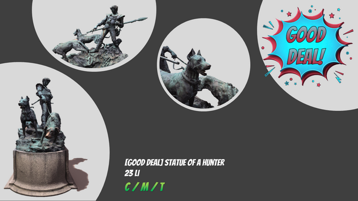 [GOOD DEAL]  Statue of a hunter. BOXED/ADD&TOUCH.