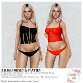 {AE} ZALIKI  CORSET & PANTIES