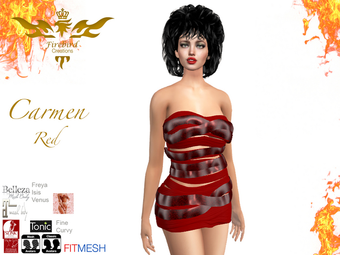 Firebird Carmen Red Sequin