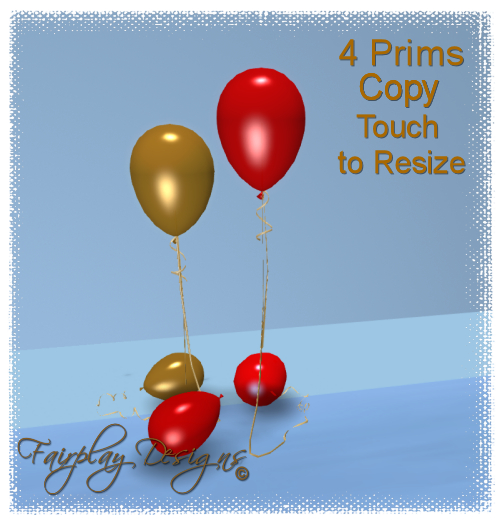~R~Fallen Red Themed Valentine Balloon Set