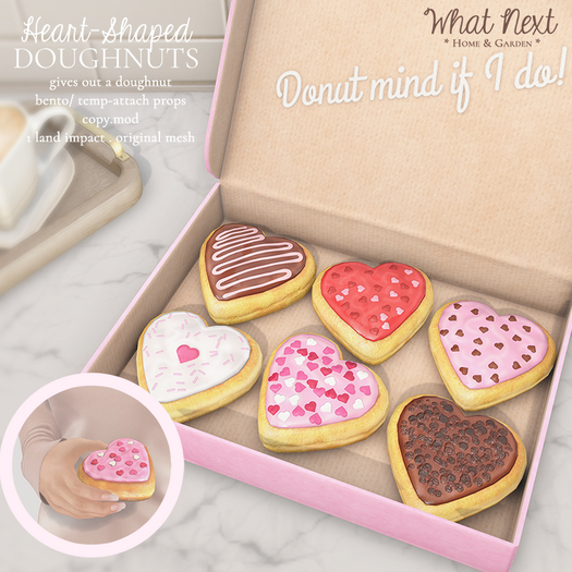 {wn} Heart-Shaped Doughnuts (boxed)