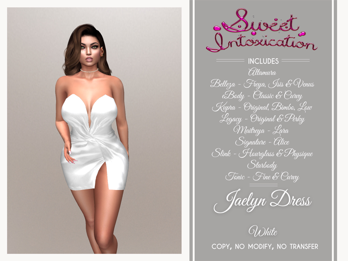 ::Sweet Intoxication:: Jaelyn Dress - White