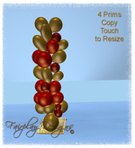 ~R~Valentine Gold/Red Themed Balloon Pole~Copy~