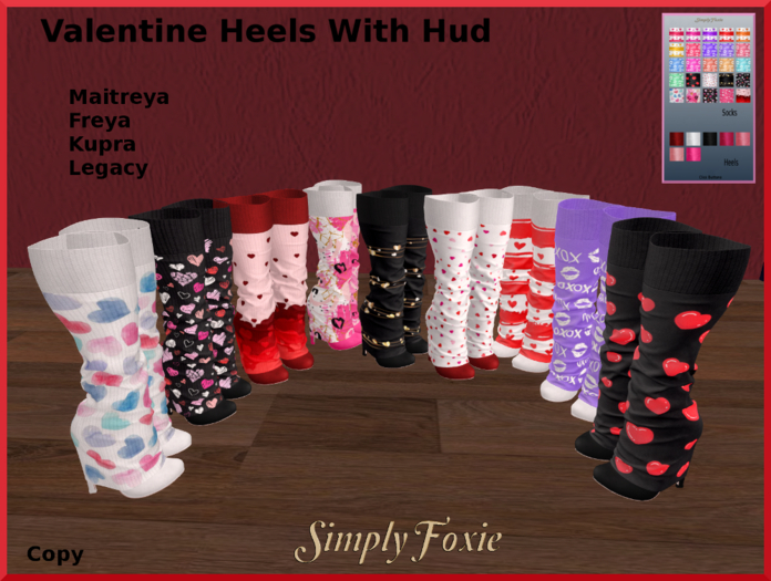 Valentine Heels With Hud (Boxed)