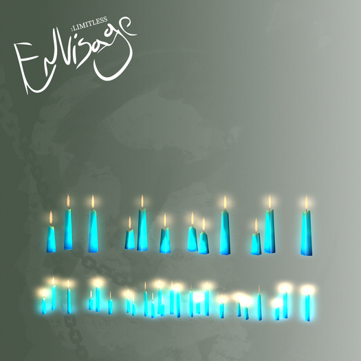 [[E:L]] Heritage Small Ritual Candles (Blue)