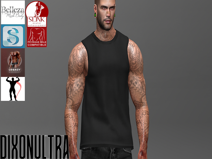 [DIXONULTRA] Gedd Tanktop BLACK