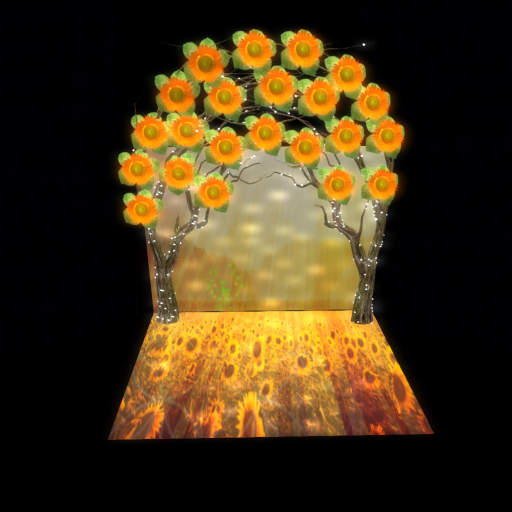 Summer Special Display Panel Sunflowers Orange Boxed