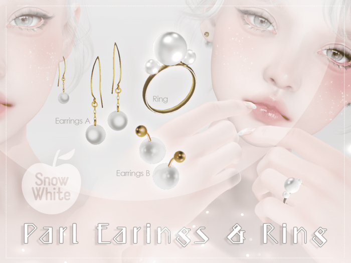 ::SnowWhite:: Parl Earings & Ring