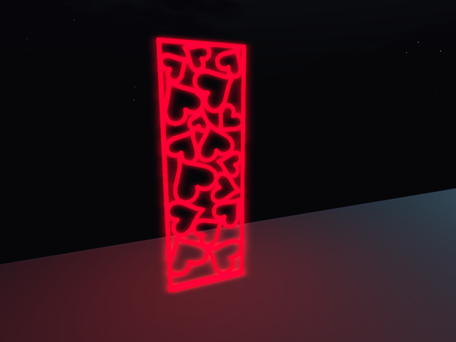 Many hearts - wall lamp