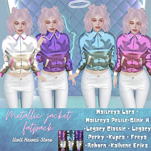 Metallic jacket - UwU Kawaii Store Fatpack