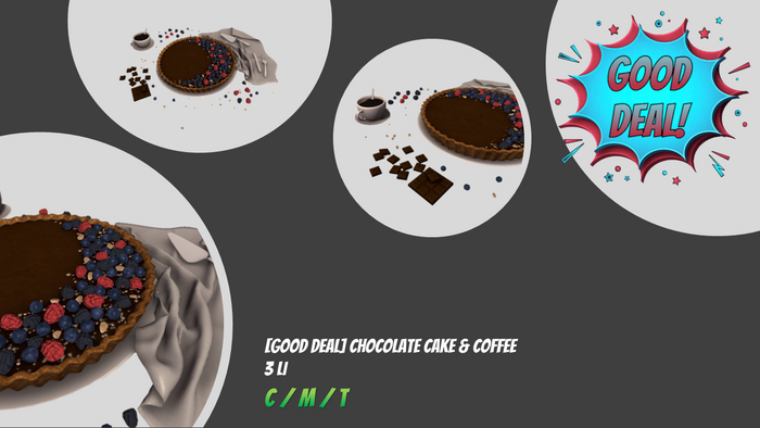 [GOOD DEAL] Chocolate cake & coffee. BOXED/ADD&TOUCH.