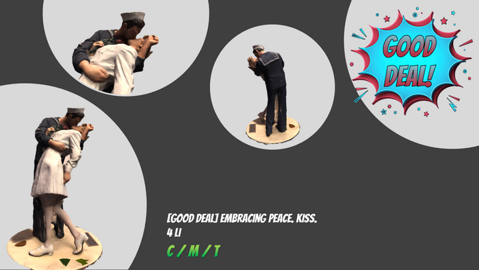 [GOOD DEAL] Embrasing Peace. Kiss.