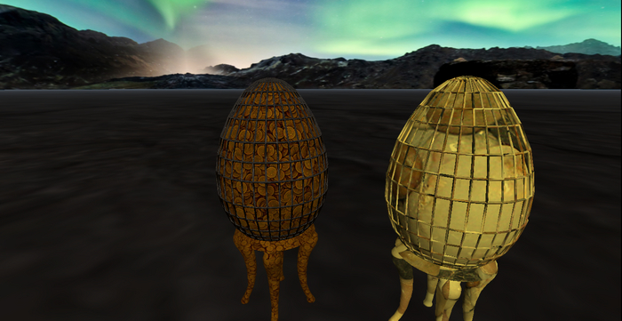 Rock and Coin Egg Set