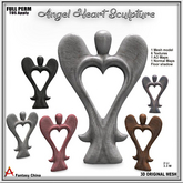 Full Perm Angel Heart Sculpture