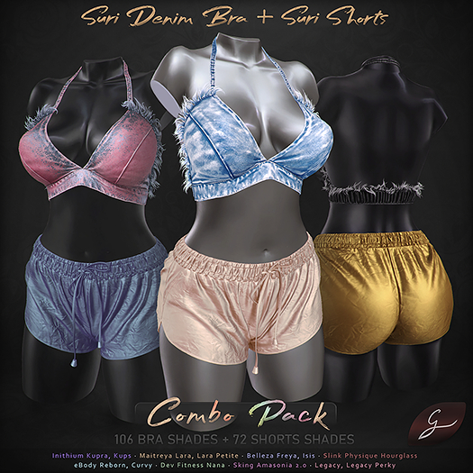 Gulabi [Suri] Bra & Shorts - COMBO PACK