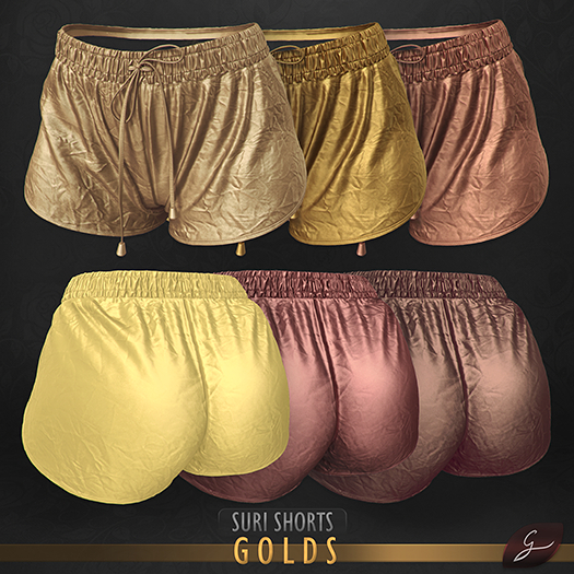 Gulabi [Suri] Shorts - Golds