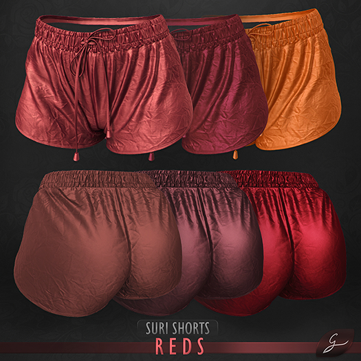 Gulabi [Suri] Shorts - Reds