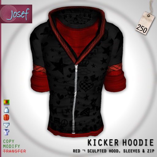 Josef : Kicker Hoodie Red