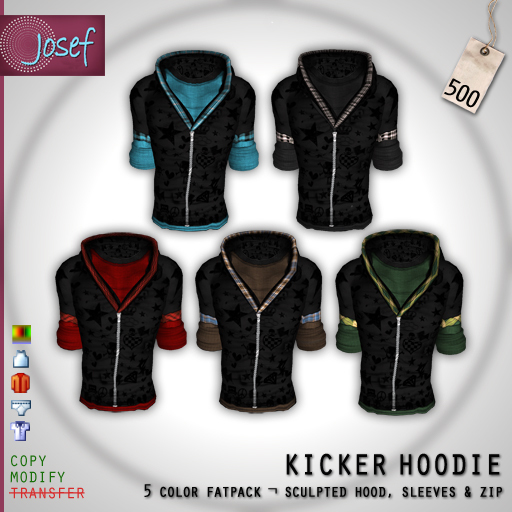 Josef : Kicker Hoodie - 5 Color Fatpack