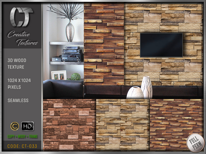 WOOD TEXTURE 3D CT-033